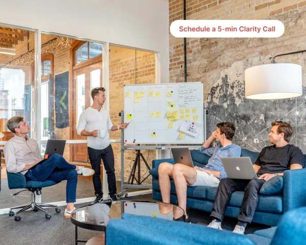 Local search engine optimisation agency team discussing their Johannesburg customer campaign successes and opportunities.